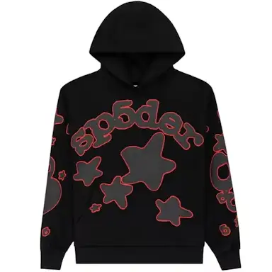 Sp5der Beluga Outline Hoodie Black Sp5der Beluga Outline Hoodie Black